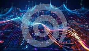 Big data technology Data science analysing artificial intelligence generative AI deep learning machine learning algorithm Neural