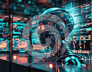 Big data technology Data science analysing artificial intelligence generative AI deep learning machine learning algorithm Neural