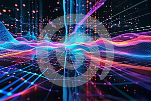 Big data technology Data science analysing artificial intelligence generative AI deep learning machine learning algorithm Neural