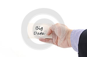 Big data text concept