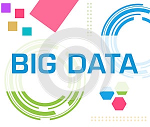 Big Data Colorful Technology Background Text
