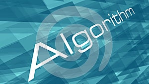 Big data transformation algorithm, triangle background illustration, vector layout triangles abstract conception