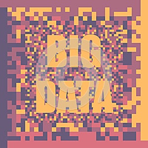 Big Data Vector Illustration concept background. Visualization