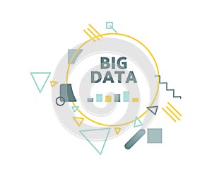 Big data vector illustration concept.