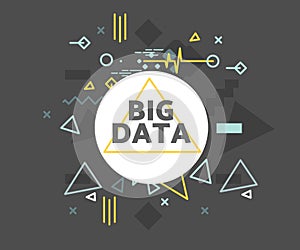 Big data vector illustration concept.