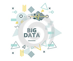 Big data vector illustration concept.