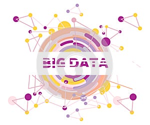 Big data vector illustration concept.