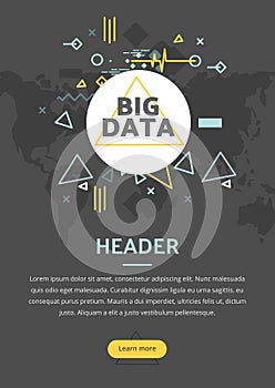 Big data vector illustration concept.