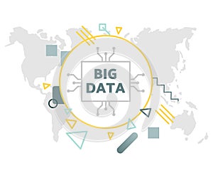 Big data vector illustration concept.