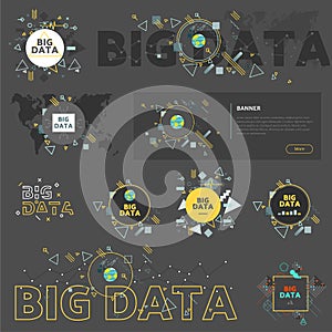 Big data vector illustration concept.