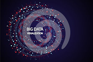 Big data visualization abstract background