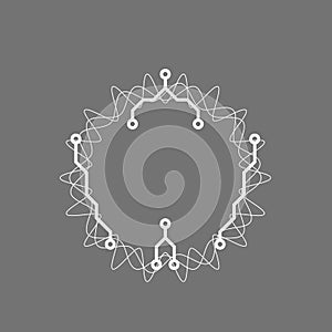 Big data visualization. Data array visual concept. Graphic abstract background. Vector illustration