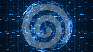 Big data visualization concept