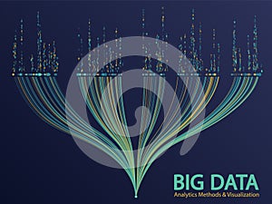 Big data visualization concept vector