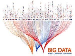 Big data visualization concept vector.