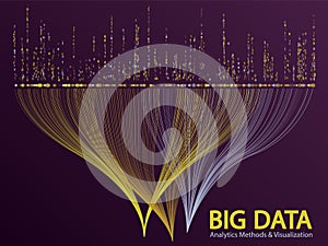 Big data visualization concept vector.