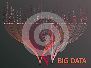 Big data visualization concept vector.
