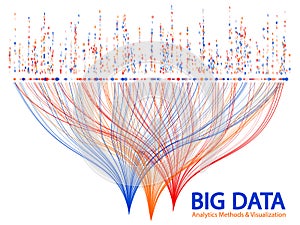 Big data visualization concept vector.