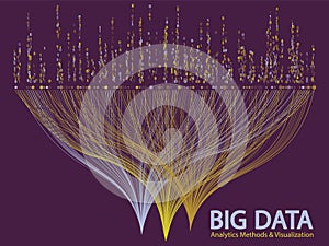 Big data visualization concept vector.