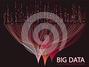Big data visualization concept vector.