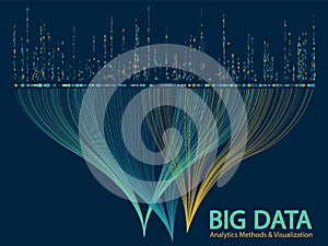 Big data visualization concept vector.