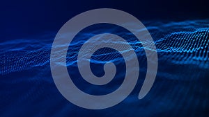 Big Data visualization. Data technology illustration. Science background. 3D.