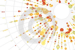 Big data visualization. Futuristic infographic. Complex information digital design. Visual big data complexity. Abstract data grap