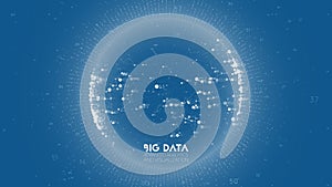 Big data visualization. Futuristic infographic. Information aesthetic design. Visual data complexity. Complex data