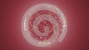 Big data visualization. Futuristic infographic. Information aesthetic design. Visual data complexity. Complex data