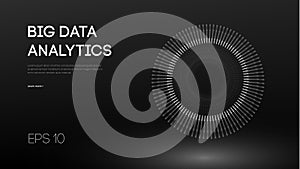 Big data visualization. Background 3d. Big data connection background. Cyber technology Ai tech wire network futuristic