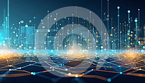 Big data visualization. Big data information group sorting. Machine learning