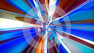 Big data visualization. Visual information. Computer code. Data networks. Concept of digital communication. 3D rendering