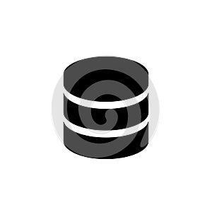 Big database icon, data storage technology Ã¢â¬â vector