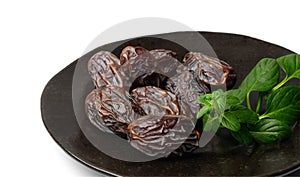 Big Dates Isolated. Date Palm Fruits