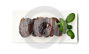 Big Dates Isolated. Date Palm Fruits