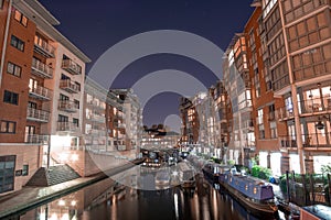 Big Dipper over Birmingham Canal At Night photo