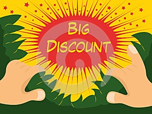 Big discount explosion, right in your amazed face!