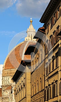 big dome of the Cathedral of Florence City in Italy