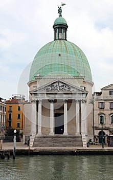 Big Dome of the church dedicated to San Simeon Piccolo in Venice
