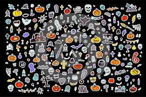 Big Doodle Halloween, Day of the Dead sticker set