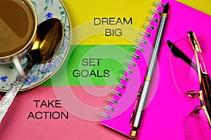 Big dream, set goals, take action. Sleep is a kind of imagination that expresses desire. The goal is the final desired result.