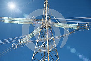Big electric power transmission towers