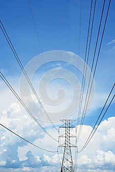 Big electricity pole
