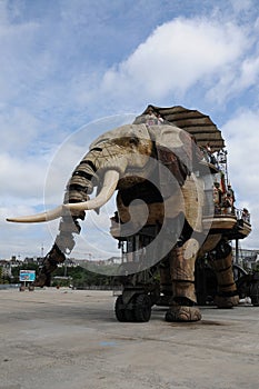 Mechanical elephant machine in Nantes