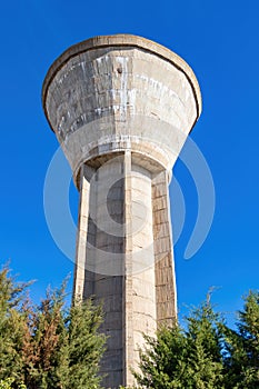 Big elevated drinking water tank