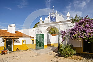 Big entrance to one of traditional farms in Alentejo  Portugal