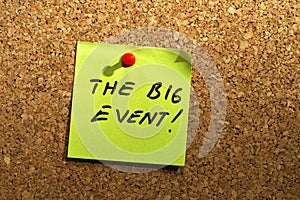 The big event post it