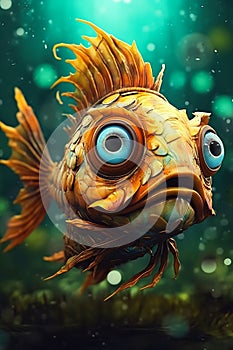 Big-eyed Fishy Head: A Cute, Adorable, and Gonzo Mythical Creatu