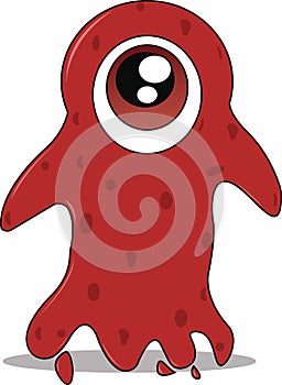 Big Eyed Red Slime