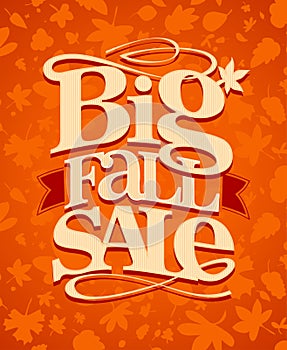 Big fall sale design.